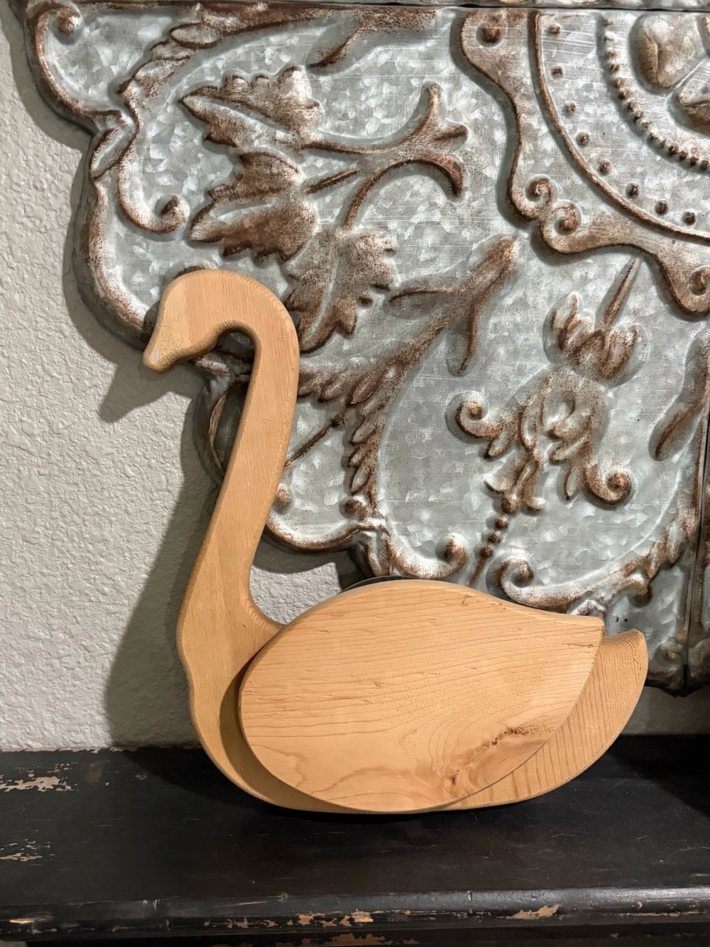 Wooden Swan decor - Picture 2 of 6